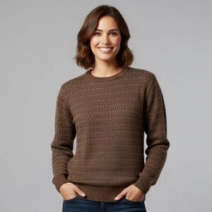 VTG Jason Maxwell Brown Knit Sweater Estimated XS (Tagged M)